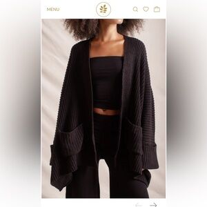 Indigo Luna - TUULA PONCHO BLACK NWT